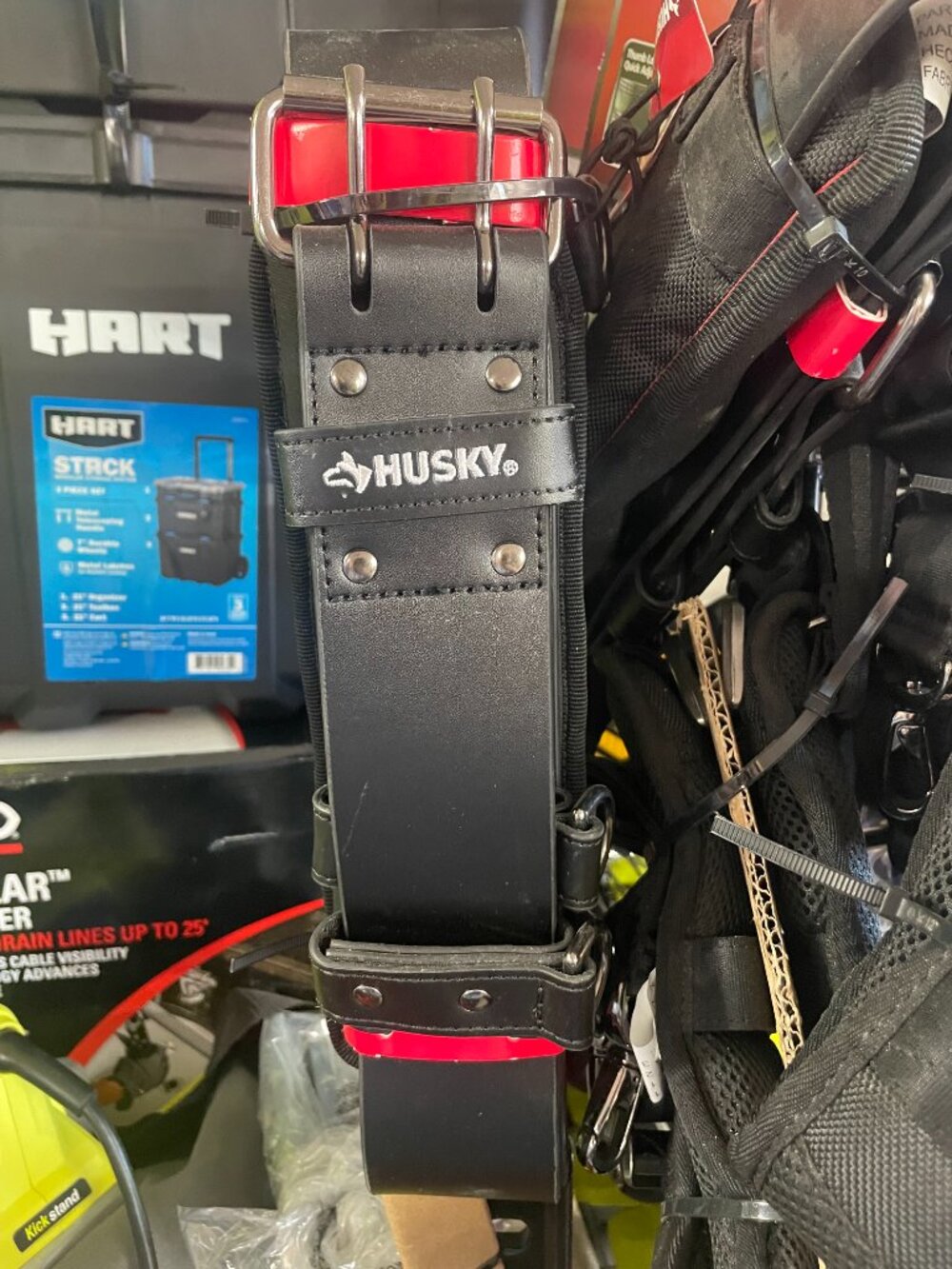 2-1/2 in. 5 in Padded Work Tool Belt in Black